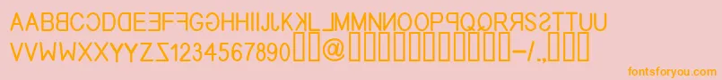 EfitypereverseRegular Font – Orange Fonts on Pink Background