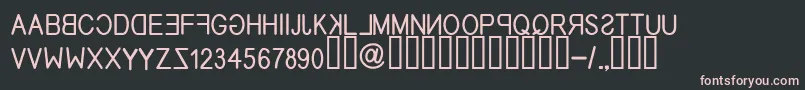 EfitypereverseRegular Font – Pink Fonts on Black Background