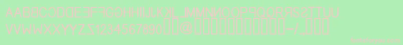 EfitypereverseRegular Font – Pink Fonts on Green Background