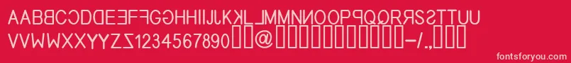 EfitypereverseRegular Font – Pink Fonts on Red Background