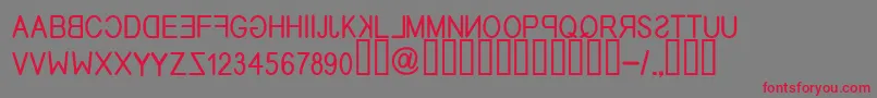 EfitypereverseRegular Font – Red Fonts on Gray Background