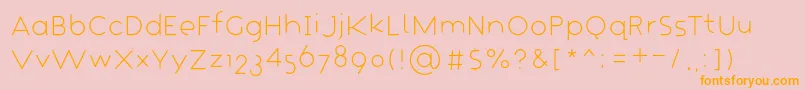 CrapaudPetit Font – Orange Fonts on Pink Background