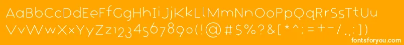 CrapaudPetit Font – White Fonts on Orange Background