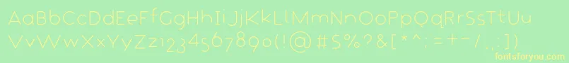 CrapaudPetit Font – Yellow Fonts on Green Background