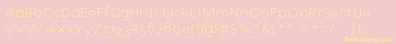 CrapaudPetit Font – Yellow Fonts on Pink Background