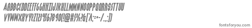 フォントGrendelsmothersemital – 白い背景に灰色の文字