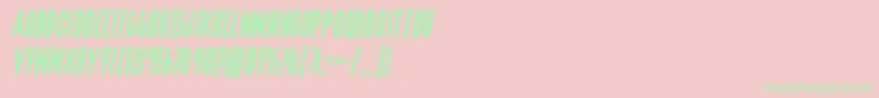 Grendelsmothersemital Font – Green Fonts on Pink Background