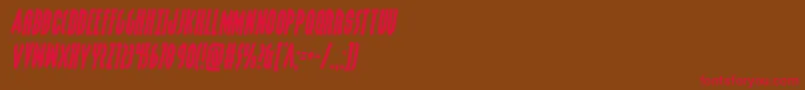 Grendelsmothersemital Font – Red Fonts on Brown Background