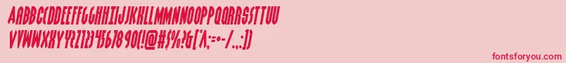 Grendelsmothersemital Font – Red Fonts on Pink Background