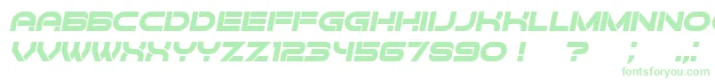 ForvertzItalic Font – Green Fonts on White Background