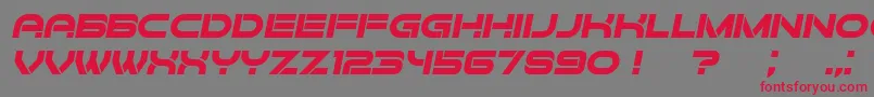 ForvertzItalic Font – Red Fonts on Gray Background