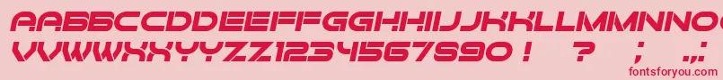ForvertzItalic Font – Red Fonts on Pink Background