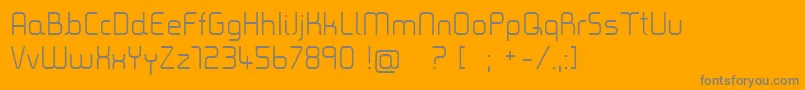 Шрифт Timea – серые шрифты на оранжевом фоне