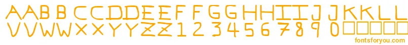 PfVeryverybadfont7-Schriftart – Orangefarbene Schriften