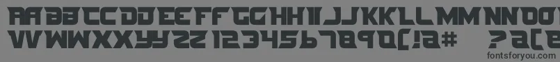 Шрифт Nife3 – чёрные шрифты на сером фоне
