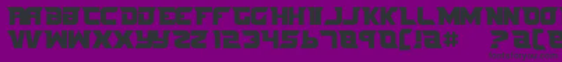 Nife3-Schriftart – Schwarze Schriften auf violettem Hintergrund