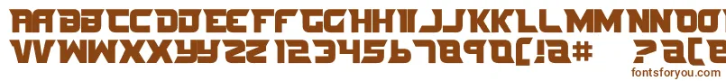 Шрифт Nife3 – коричневые шрифты на белом фоне