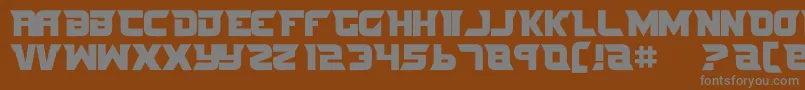Nife3 Font – Gray Fonts on Brown Background