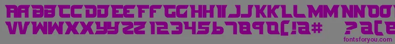 Шрифт Nife3 – фиолетовые шрифты на сером фоне