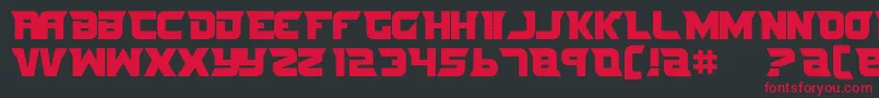 Nife3 Font – Red Fonts on Black Background