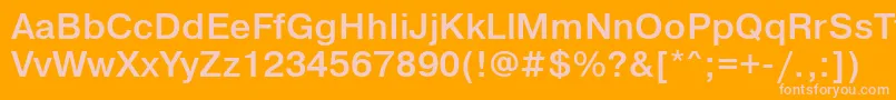 PragmaticalightcttBold Font – Pink Fonts on Orange Background