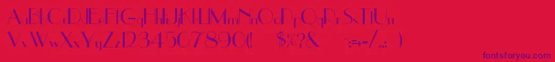 Шрифт Downside – фиолетовые шрифты на красном фоне
