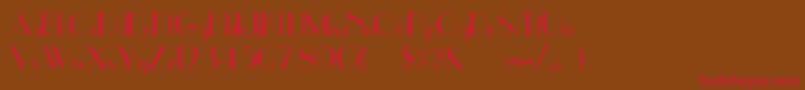 Downside Font – Red Fonts on Brown Background