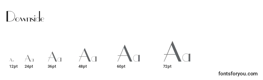 Downside Font Sizes