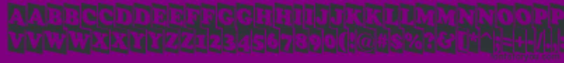 ACooperblackcmdn Font – Black Fonts on Purple Background