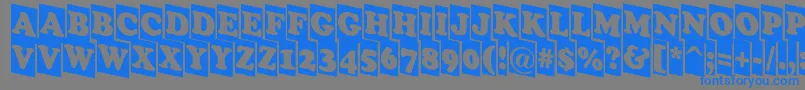 ACooperblackcmdn Font – Blue Fonts on Gray Background