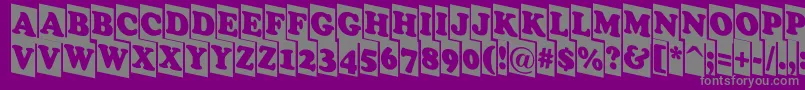 ACooperblackcmdn Font – Gray Fonts on Purple Background