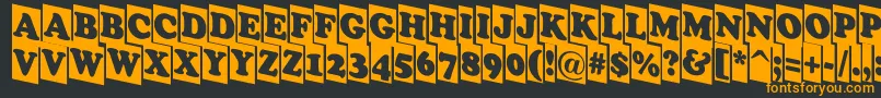 ACooperblackcmdn Font – Orange Fonts on Black Background