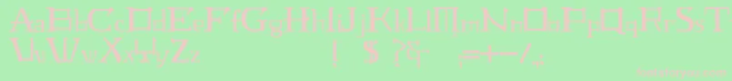 JmhLaudanumEg Font – Pink Fonts on Green Background