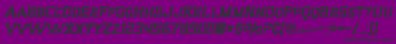 Czcionka SfBigWhiskeySc – czarne czcionki na fioletowym tle