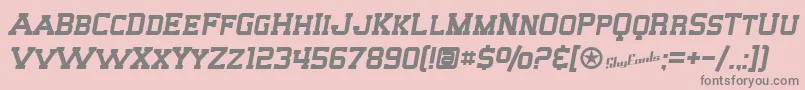 SfBigWhiskeySc Font – Gray Fonts on Pink Background