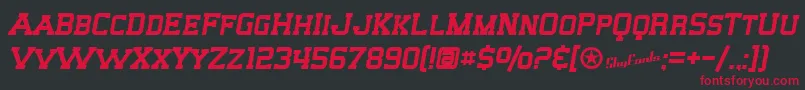 SfBigWhiskeySc Font – Red Fonts on Black Background