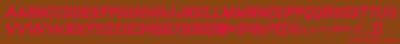 SfBigWhiskeySc Font – Red Fonts on Brown Background