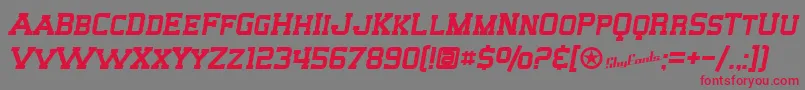 SfBigWhiskeySc Font – Red Fonts on Gray Background