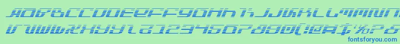 Infinitygi Font – Blue Fonts on Green Background