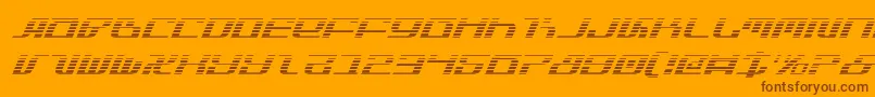 Infinitygi Font – Brown Fonts on Orange Background