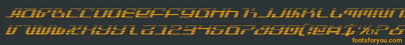 Шрифт Infinitygi – оранжевые шрифты на чёрном фоне