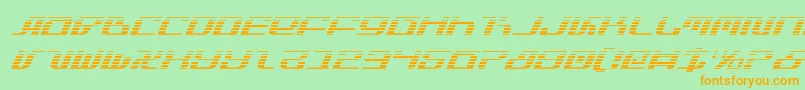 Infinitygi Font – Orange Fonts on Green Background