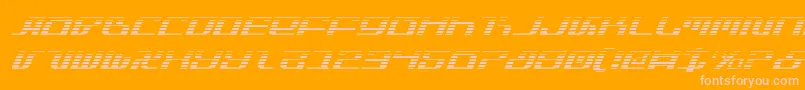 Infinitygi Font – Pink Fonts on Orange Background