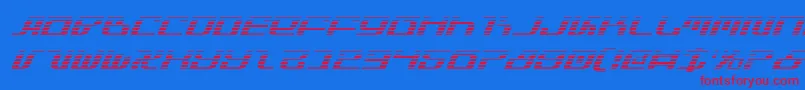 Infinitygi Font – Red Fonts on Blue Background