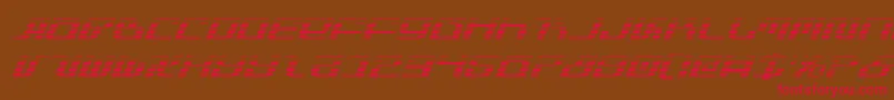 Infinitygi-fontti – punaiset fontit ruskealla taustalla
