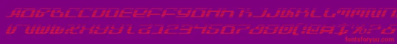 Infinitygi Font – Red Fonts on Purple Background