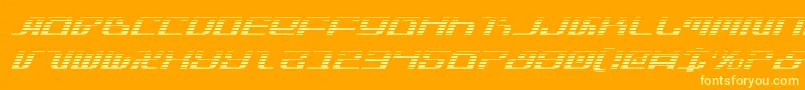 Infinitygi Font – Yellow Fonts on Orange Background