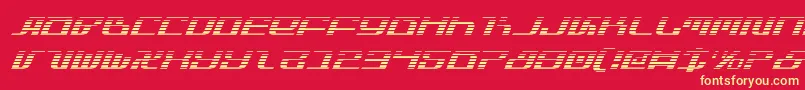 Infinitygi Font – Yellow Fonts on Red Background