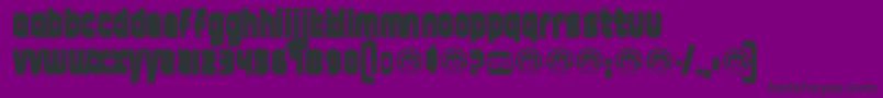 Шрифт 12goofat – чёрные шрифты на фиолетовом фоне