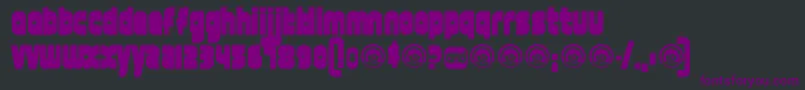 12goofat-fontti – violetit fontit mustalla taustalla